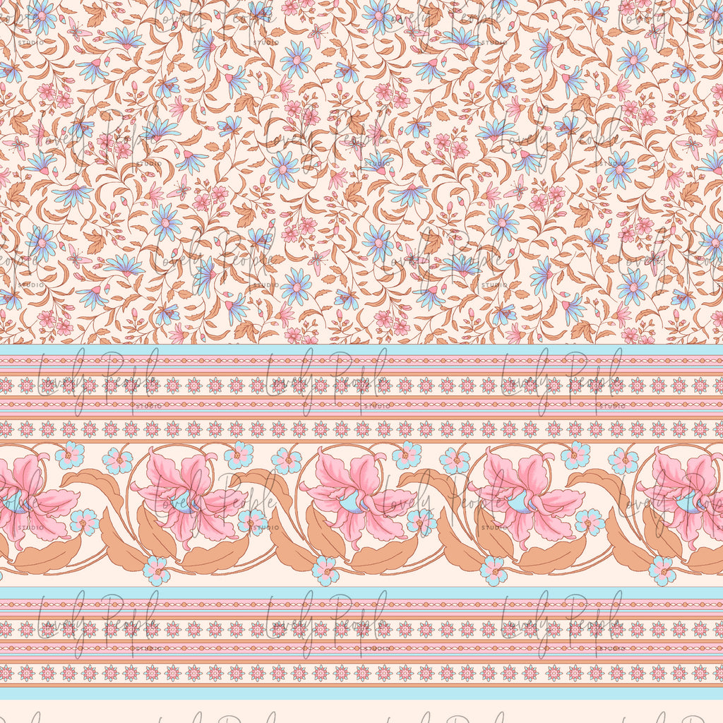 Boho Border Floral