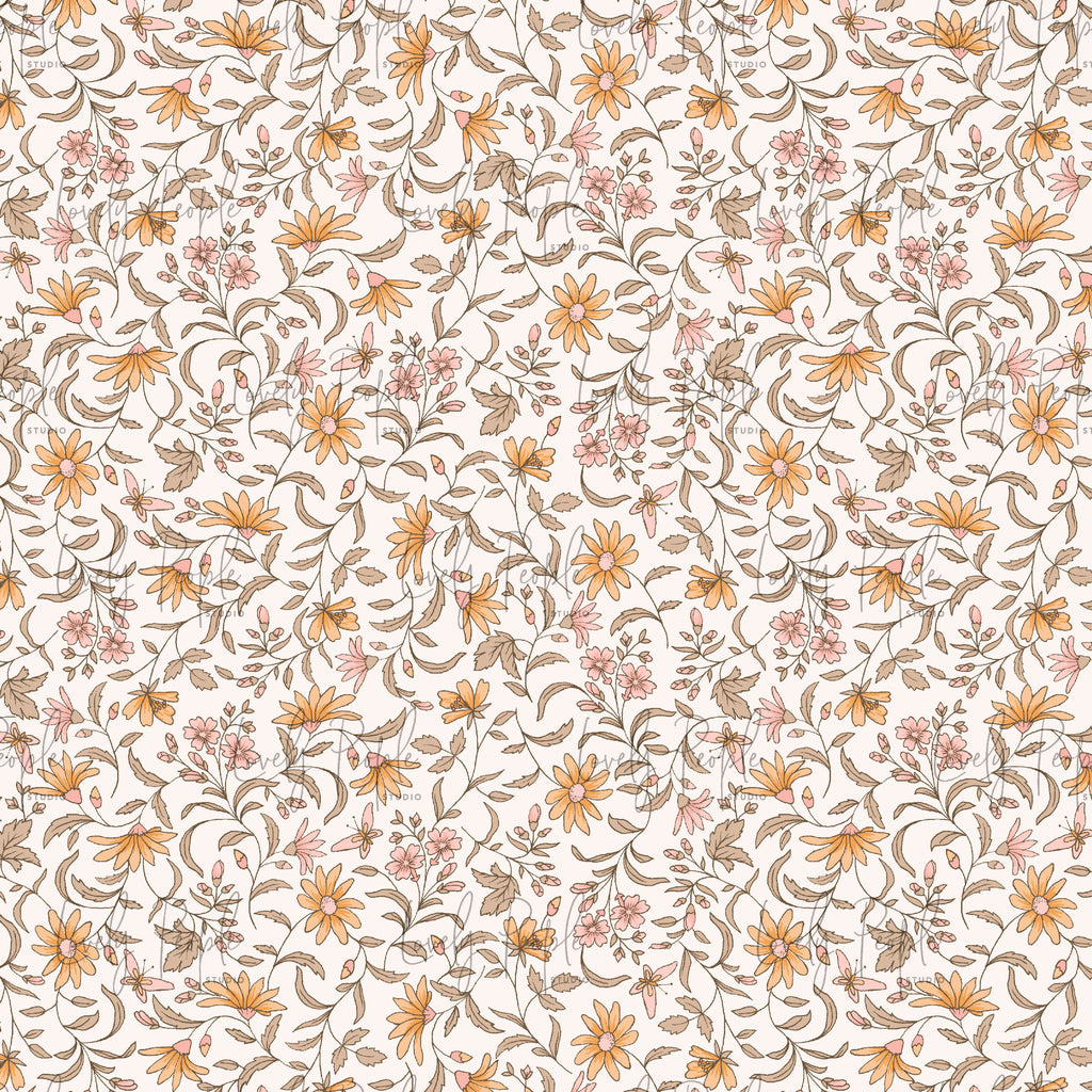 Boho Floral- No Border