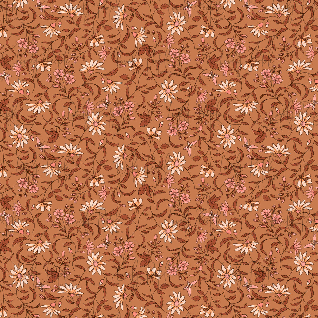 Boho Floral- No Border