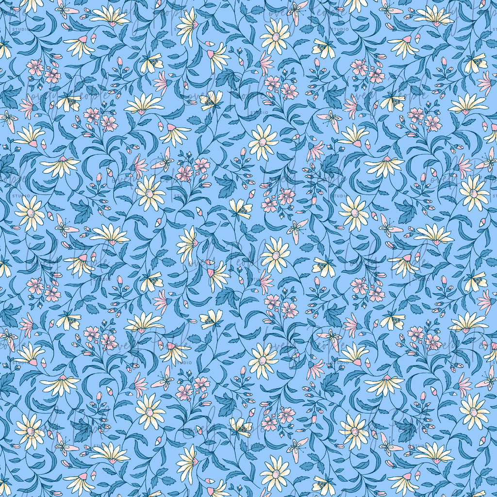 Boho Floral- No Border