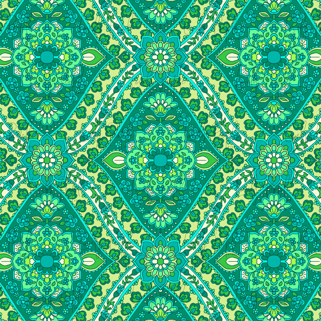Retro 70's Folk Tile