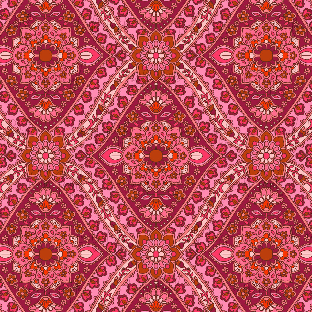 Retro 70's Folk Tile