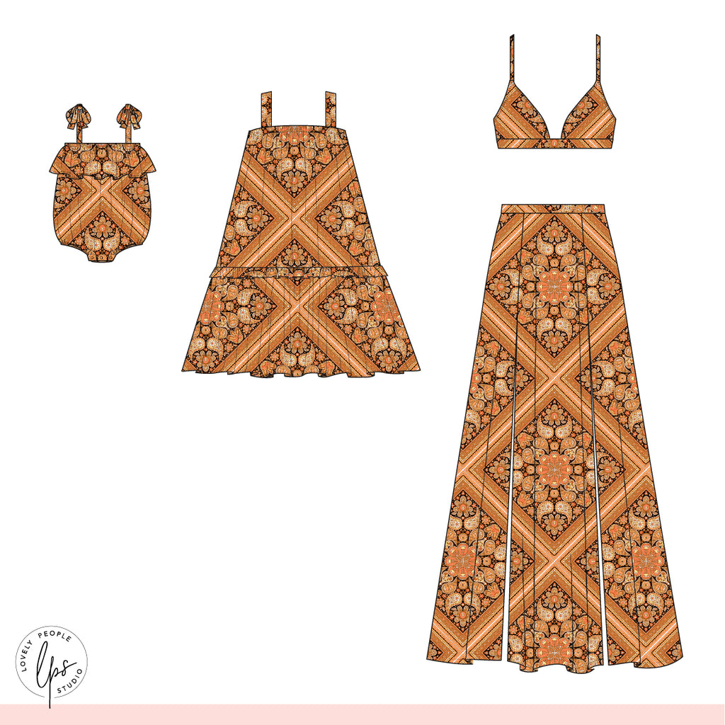 Paisley Scarf Tile