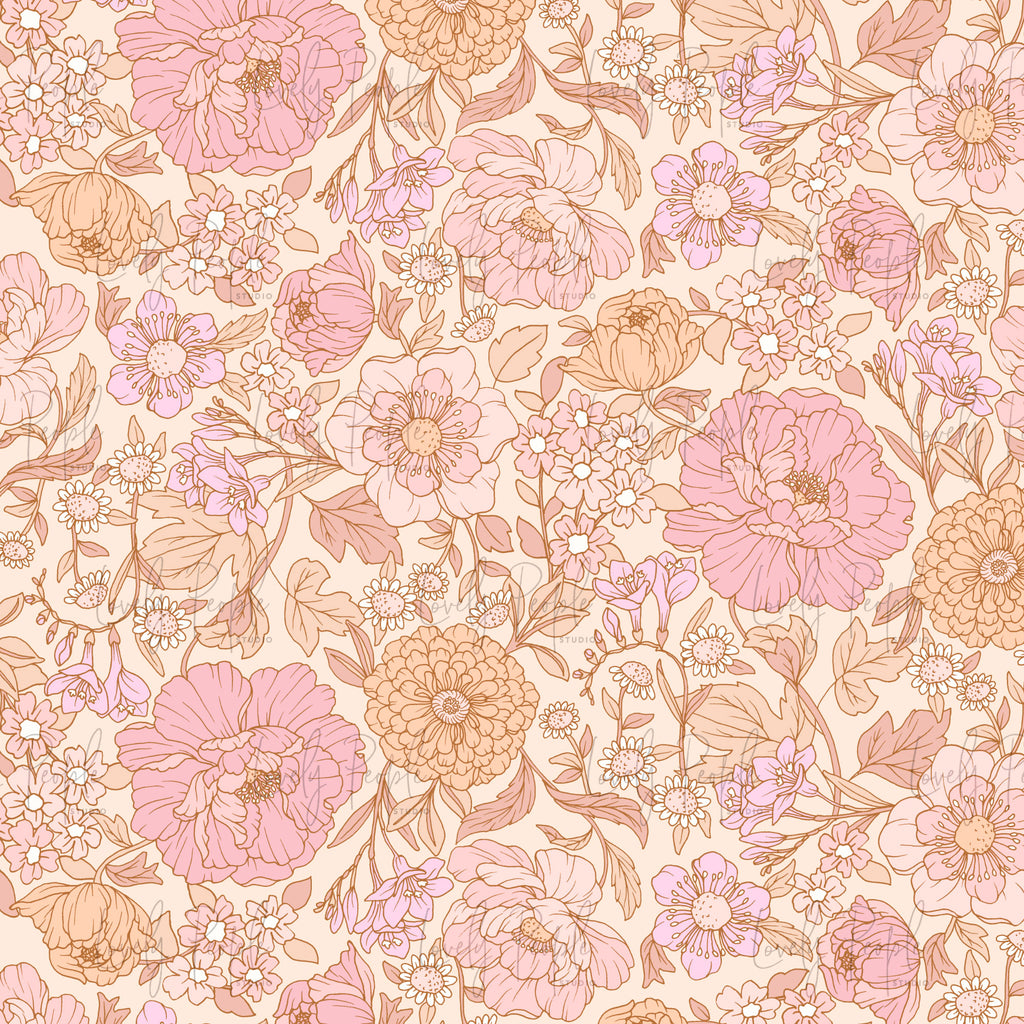 Peony Fuchsia Floral