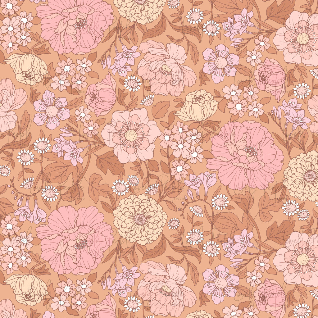 Peony Fuchsia Floral
