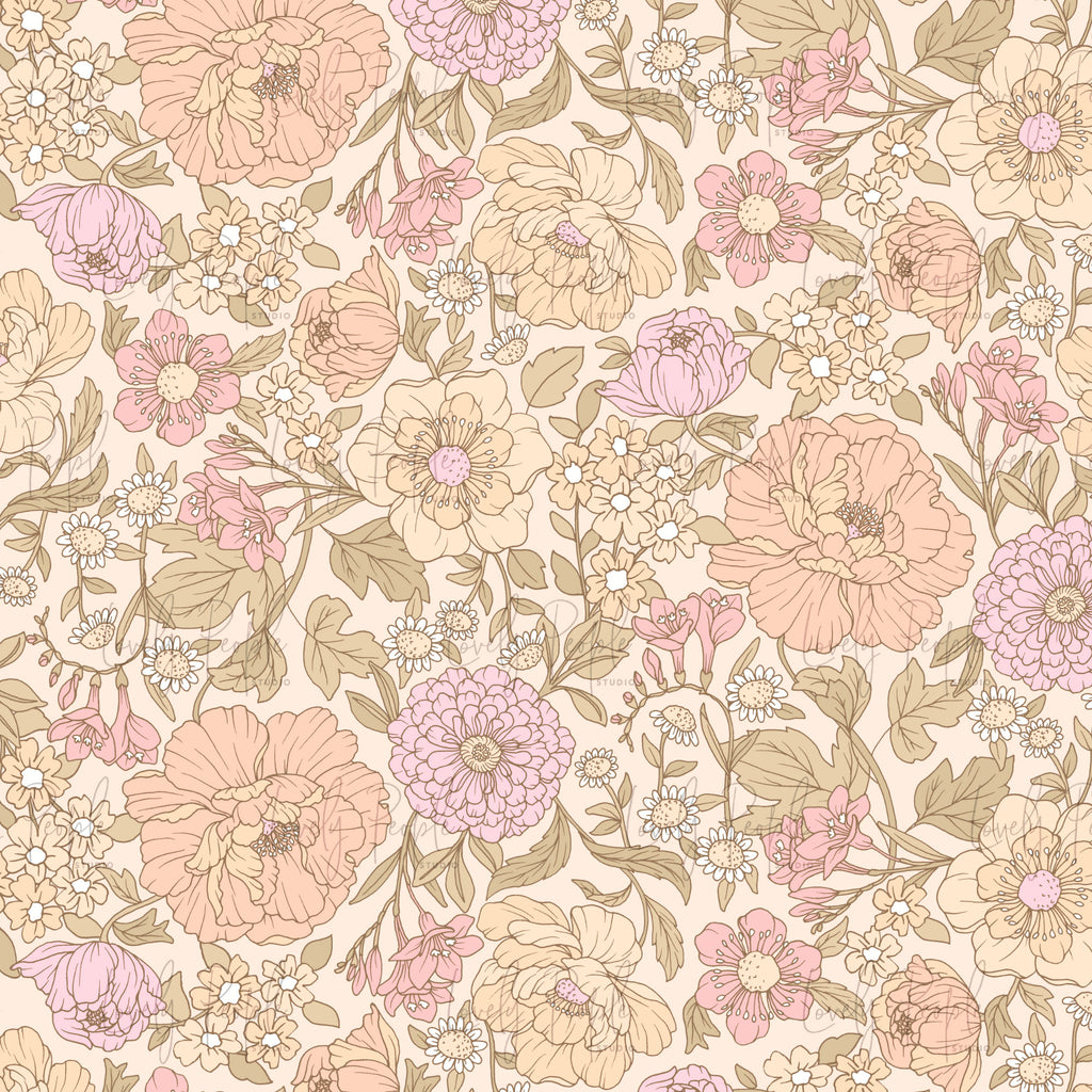 Peony Fuchsia Floral