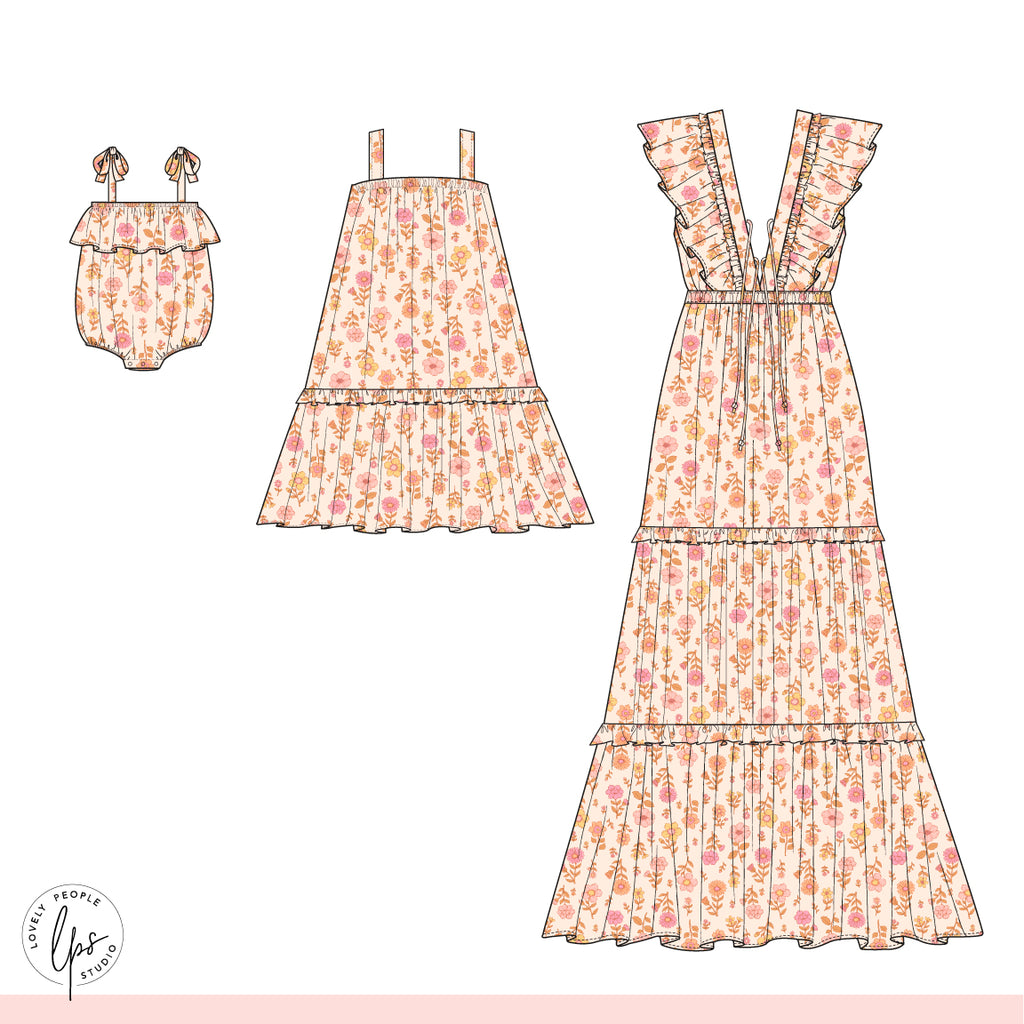 Retro Spaced Floral