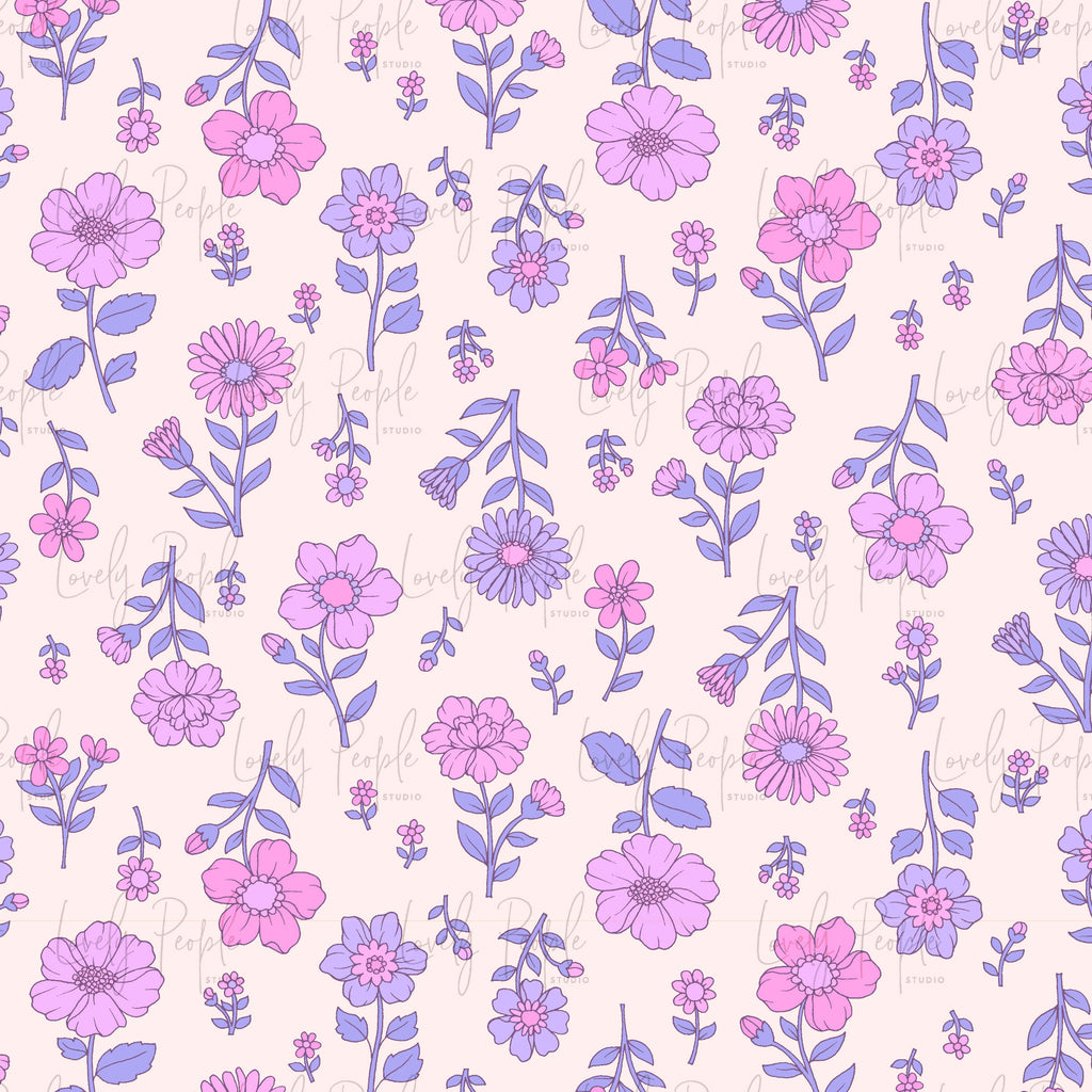Retro Spaced Floral