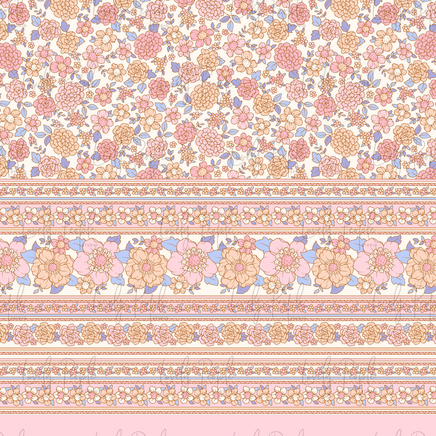 Rose Floral Border