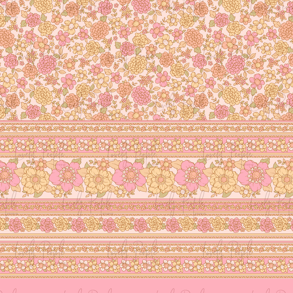 Rose Floral Border