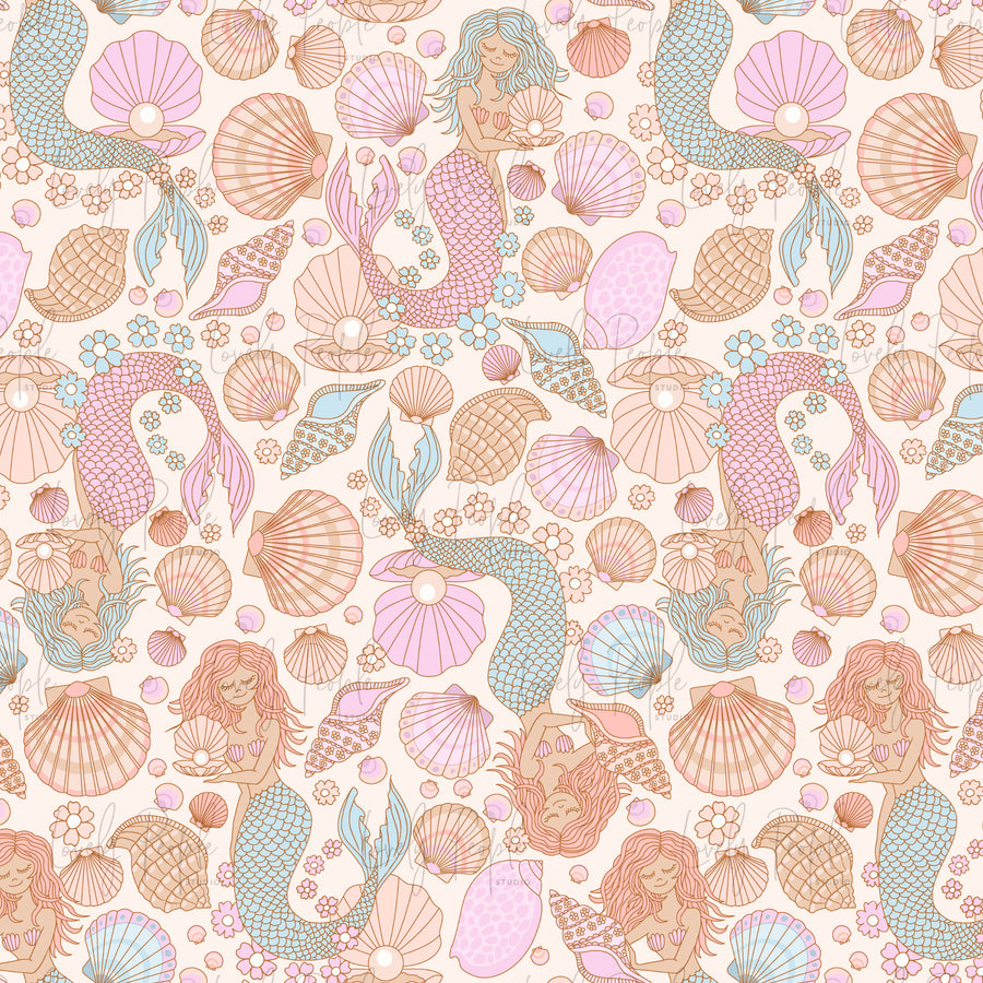 Mermaids, clamshells and pearls
