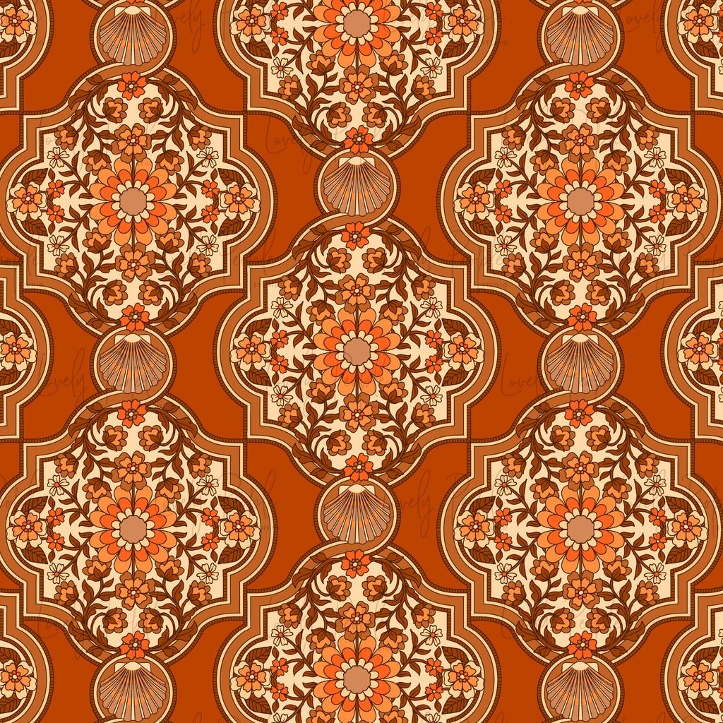 Retro 70's Shell Tile