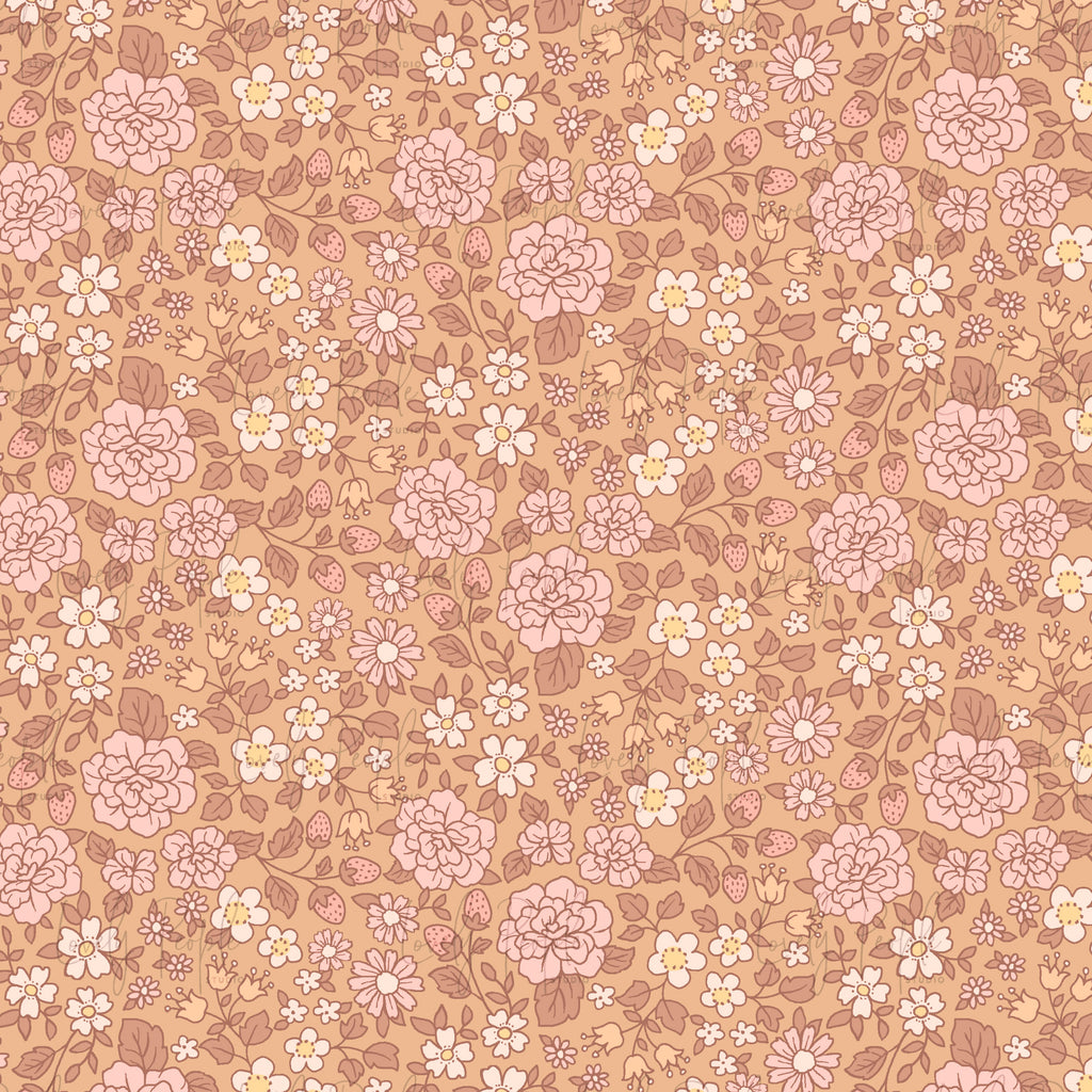 Ditsy Strawberry Floral