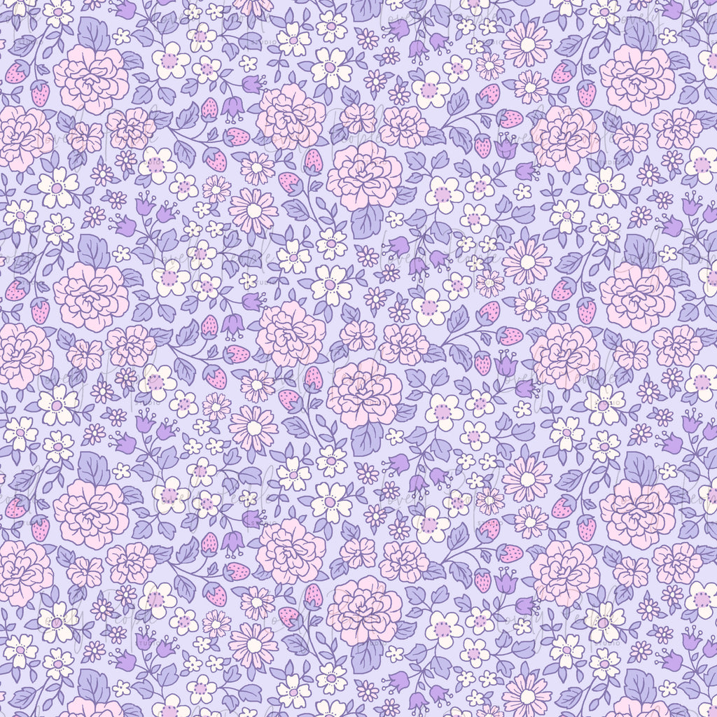 Ditsy Strawberry Floral