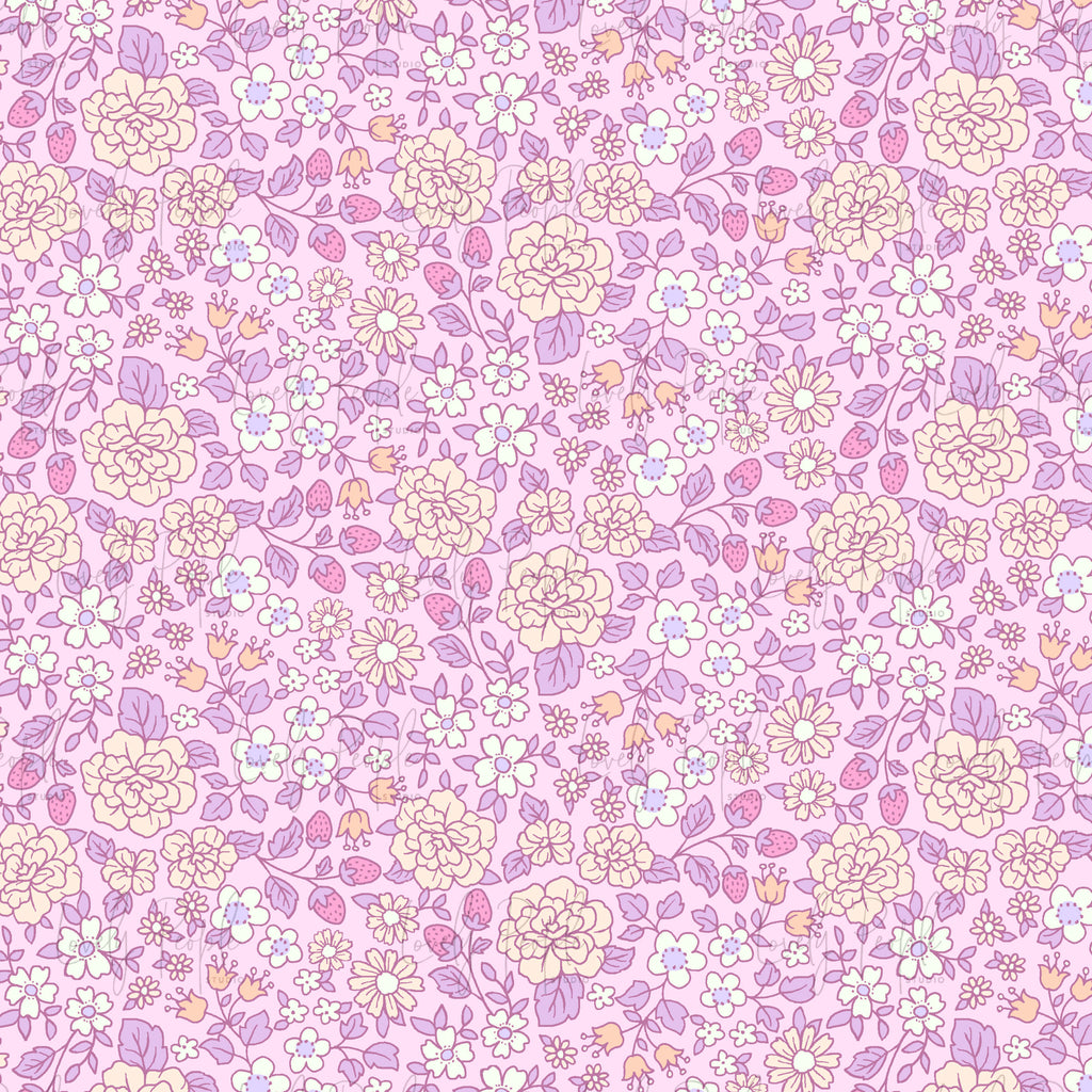 Ditsy Strawberry Floral