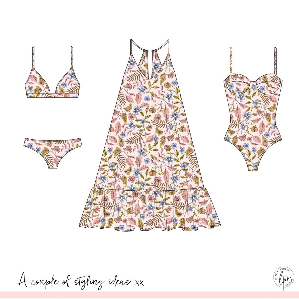 Freelance clothing designer CAD sketches for fashion collection
