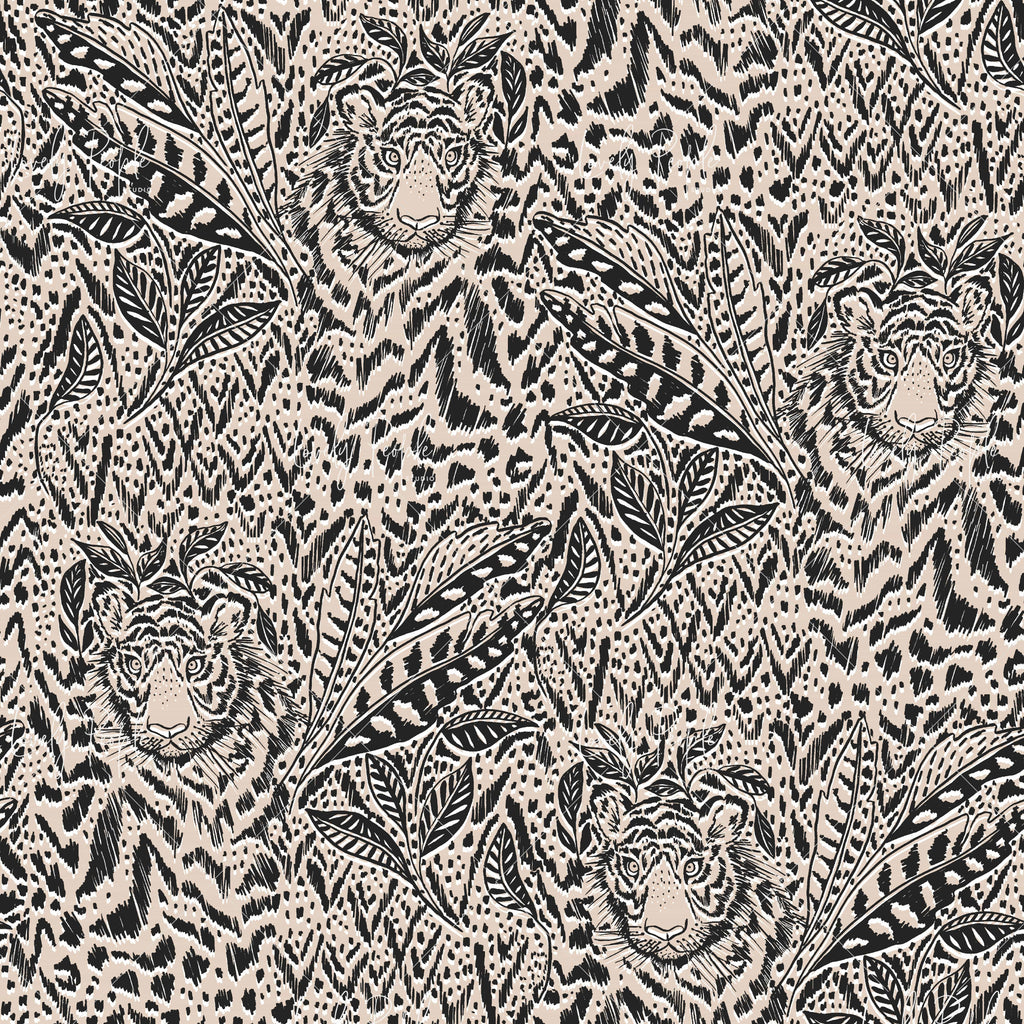 childrenswear animal print art license LPS146 black