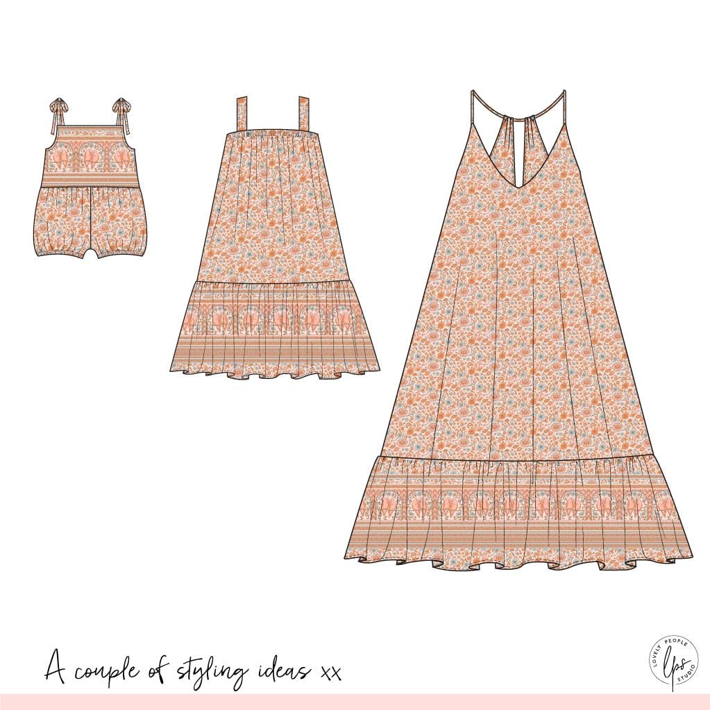 Fashion design CADs, clothing sketches for garment production