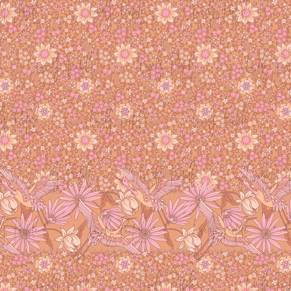 Crane Floral Border