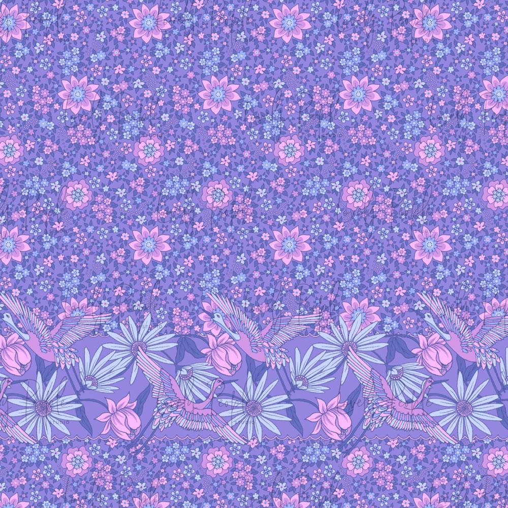 Crane Floral Border