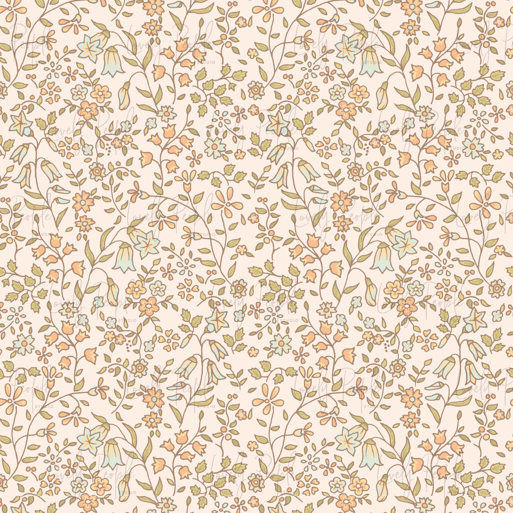 Daffodil Floral- No Border