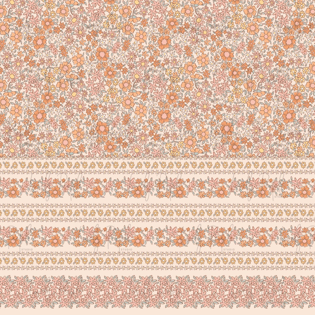 Delicate Floral Border