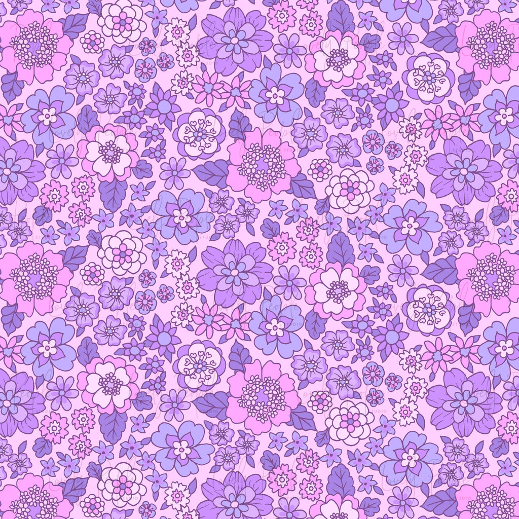 Floral Retro- No Border
