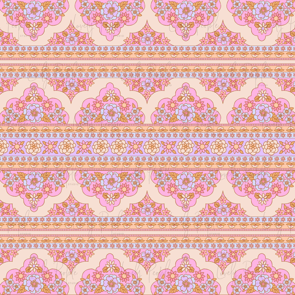 Floral Retro- Border only