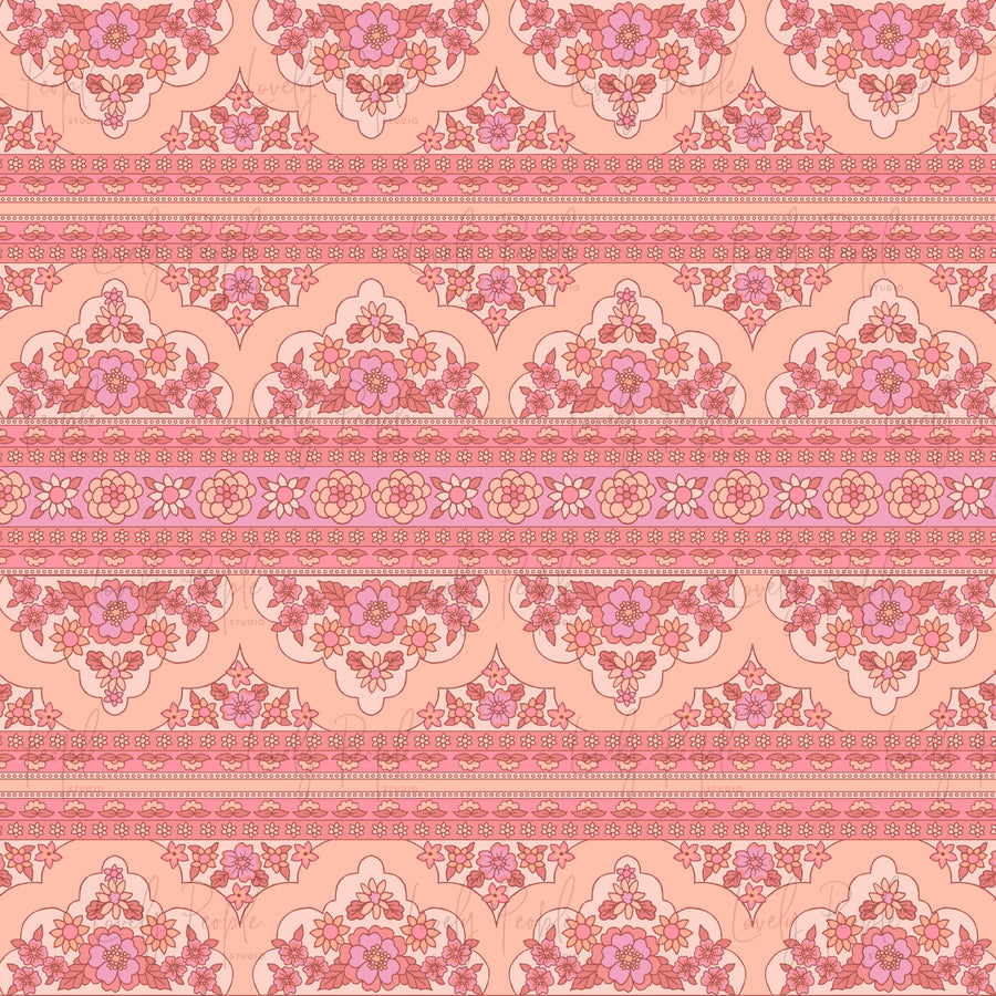Floral Retro- Border only