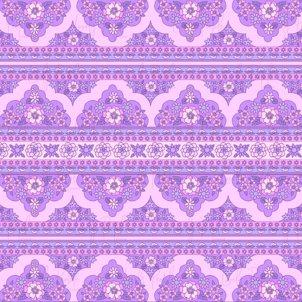 Floral Retro- Border only