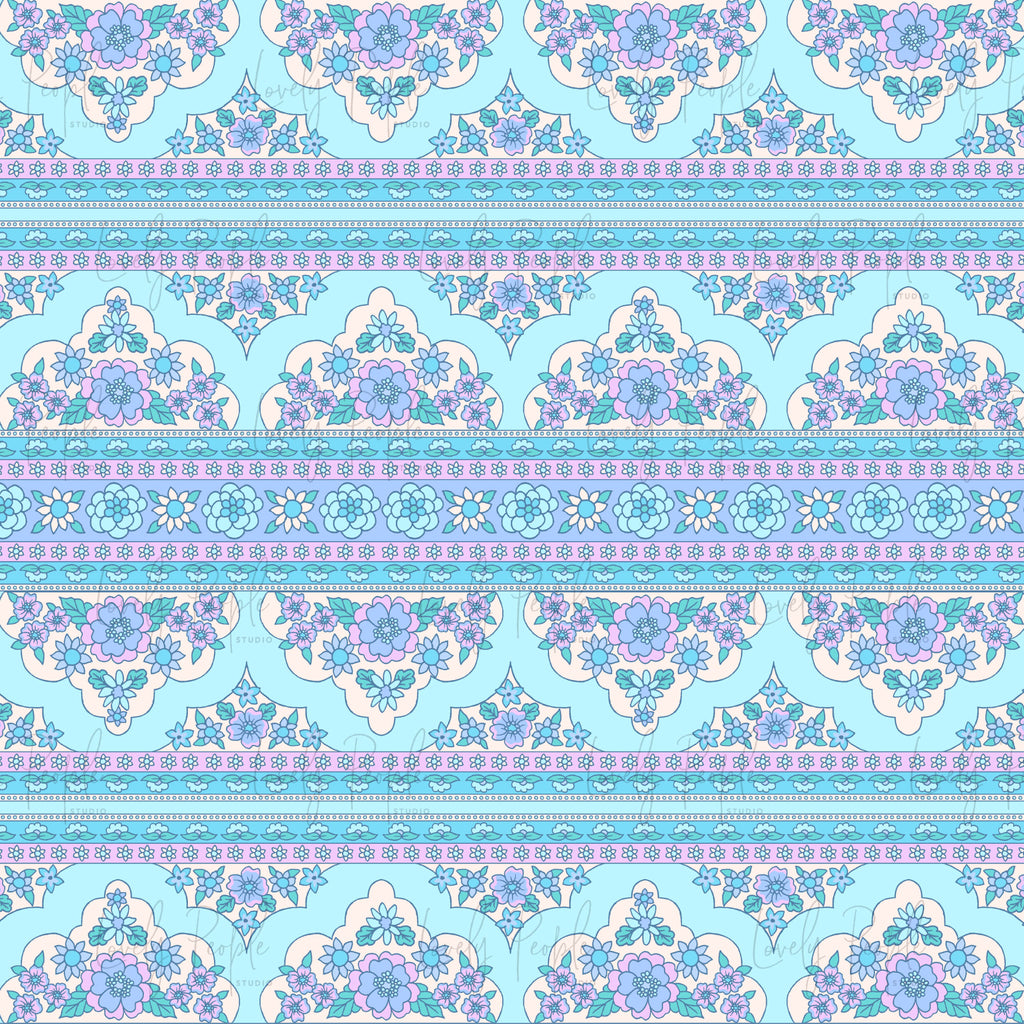 Floral Retro- Border only