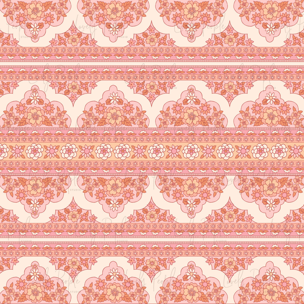 Floral Retro- Border only