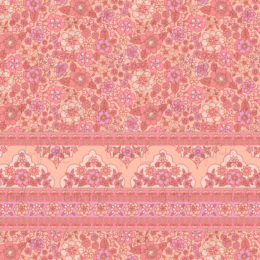 Floral Retro Border