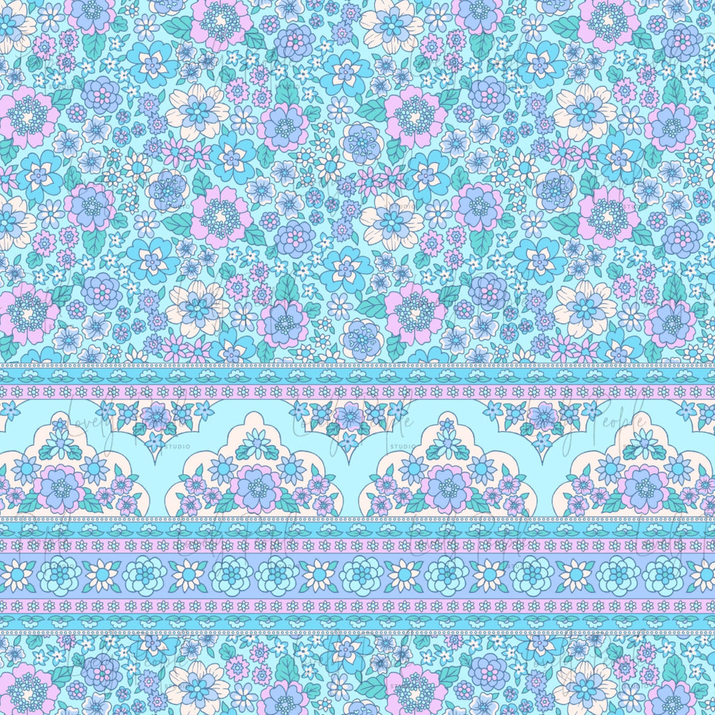 Floral Retro Border