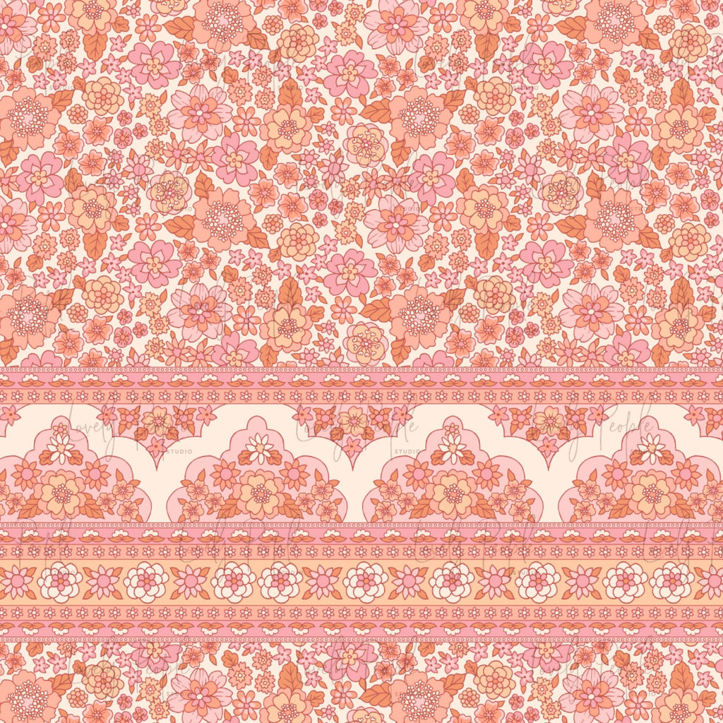 Floral Retro Border