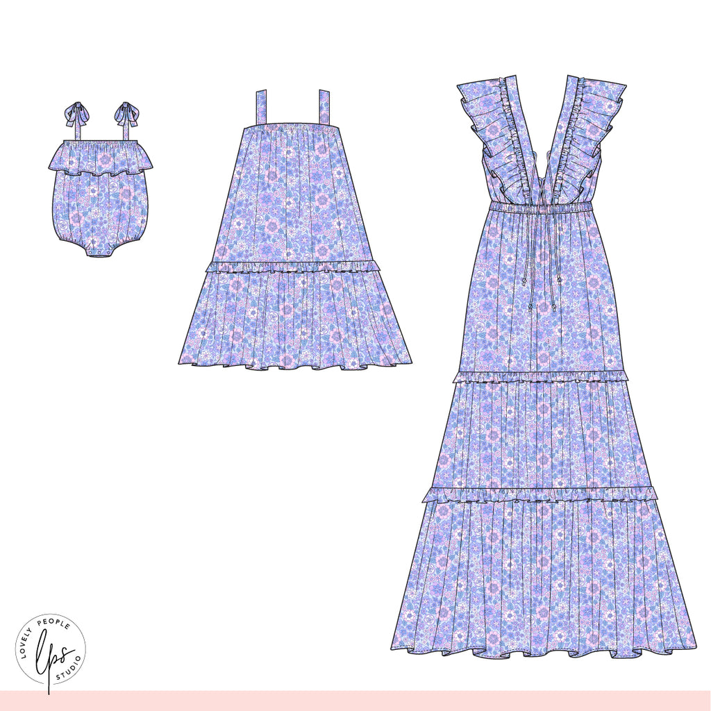 Floral Retro- No Border