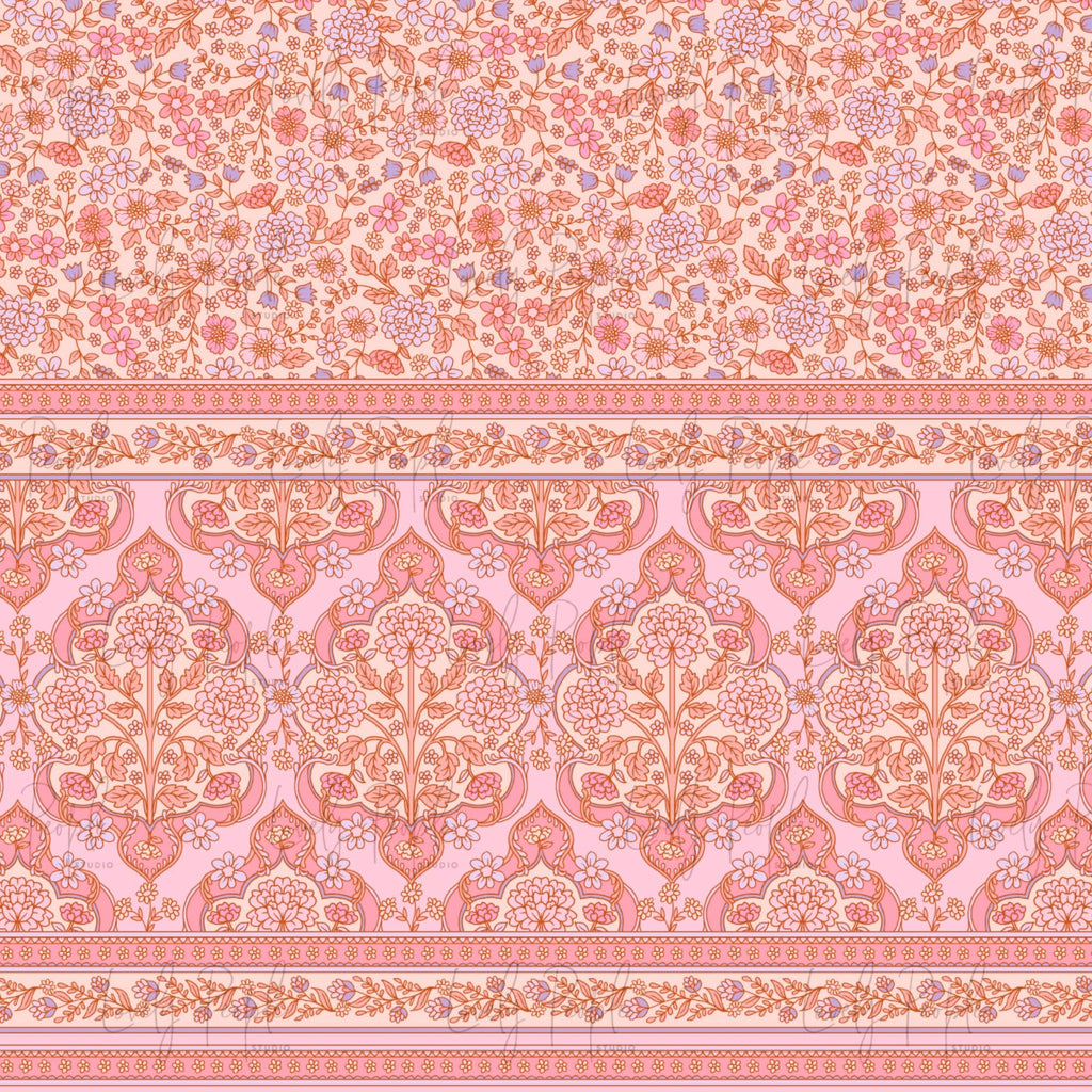 Nouveau Floral Border