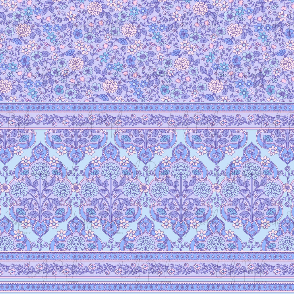 Nouveau Floral Border