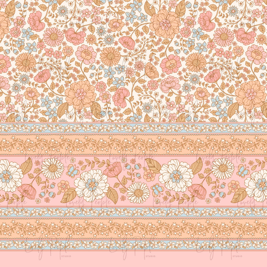 Star Floral Border
