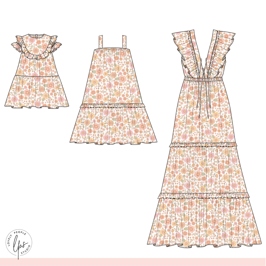 Retro Posies Floral