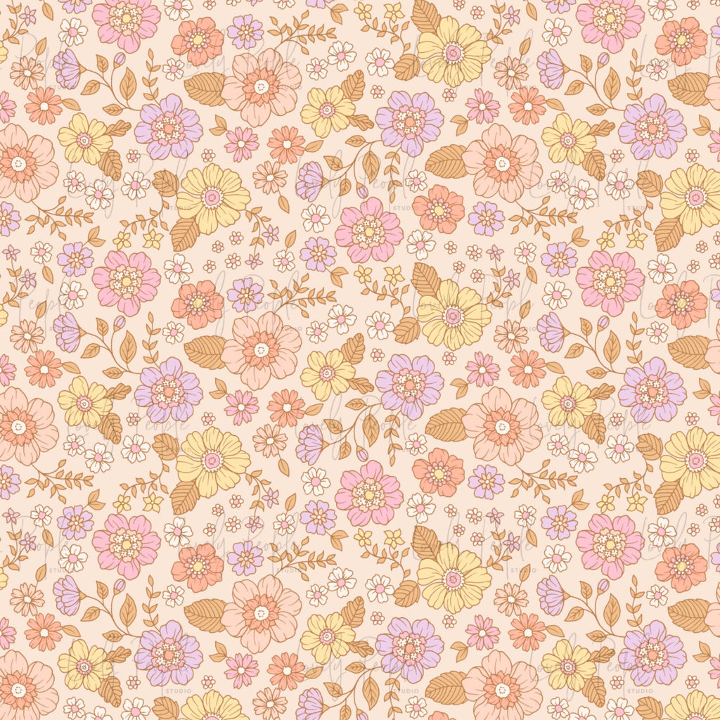 Retro Posies Floral