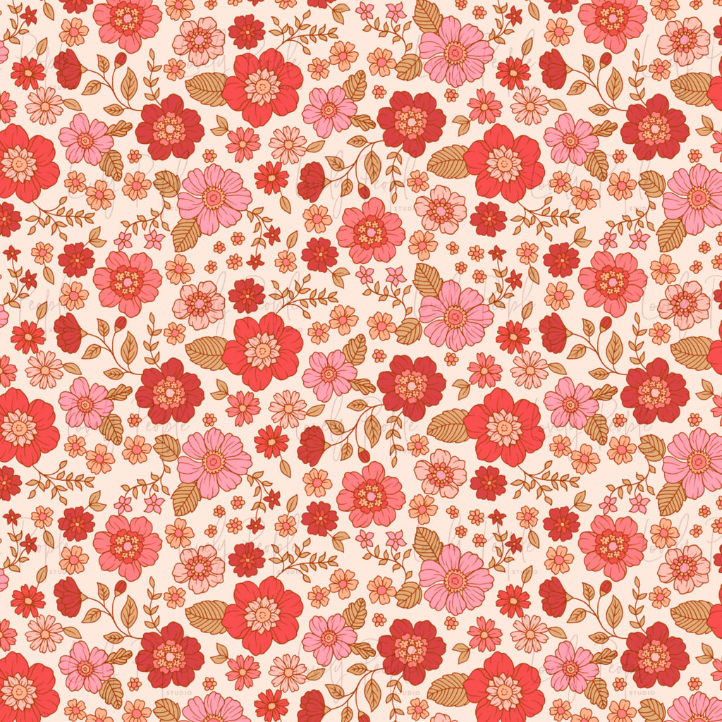 Retro Posies Floral