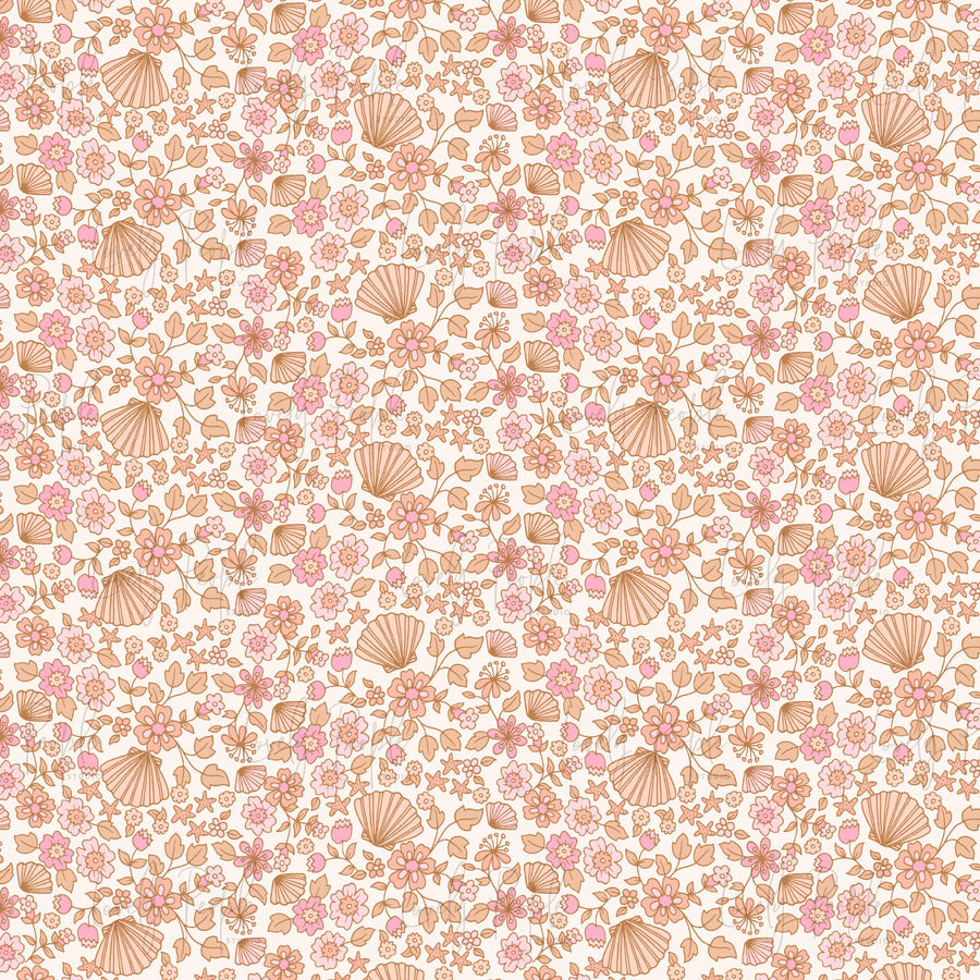 Shell Border Floral- No Border