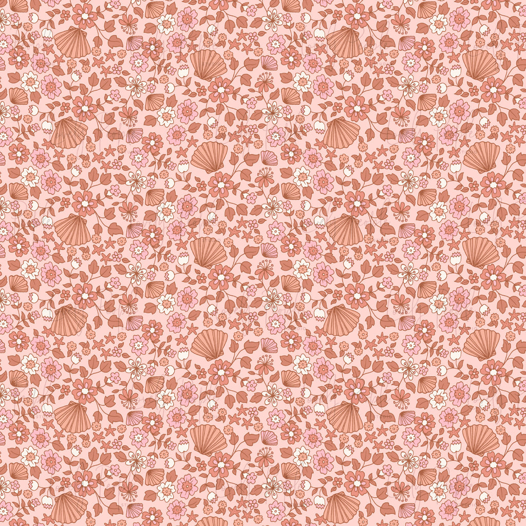 Shell Border Floral- No Border
