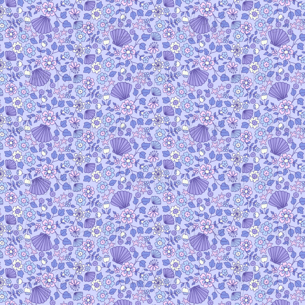 Shell Border Floral- No Border