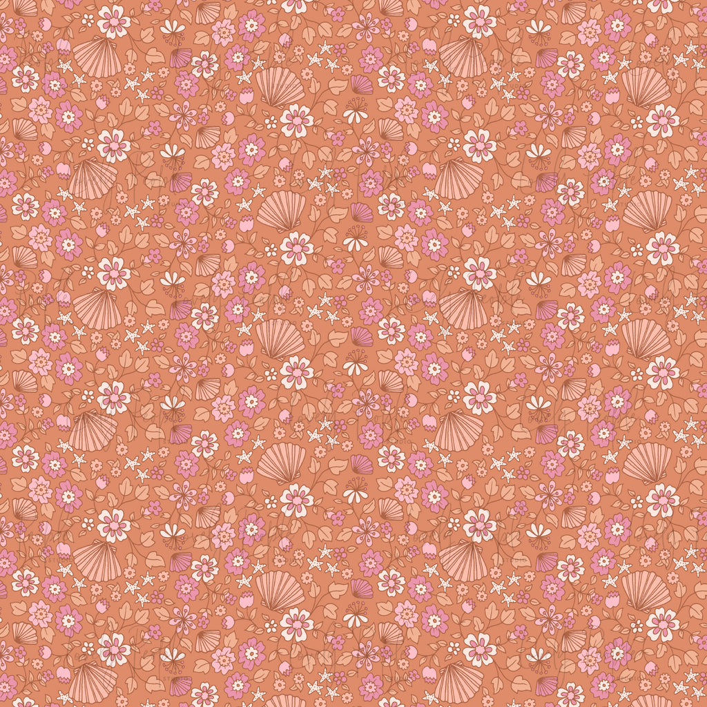 Shell Border Floral- No Border