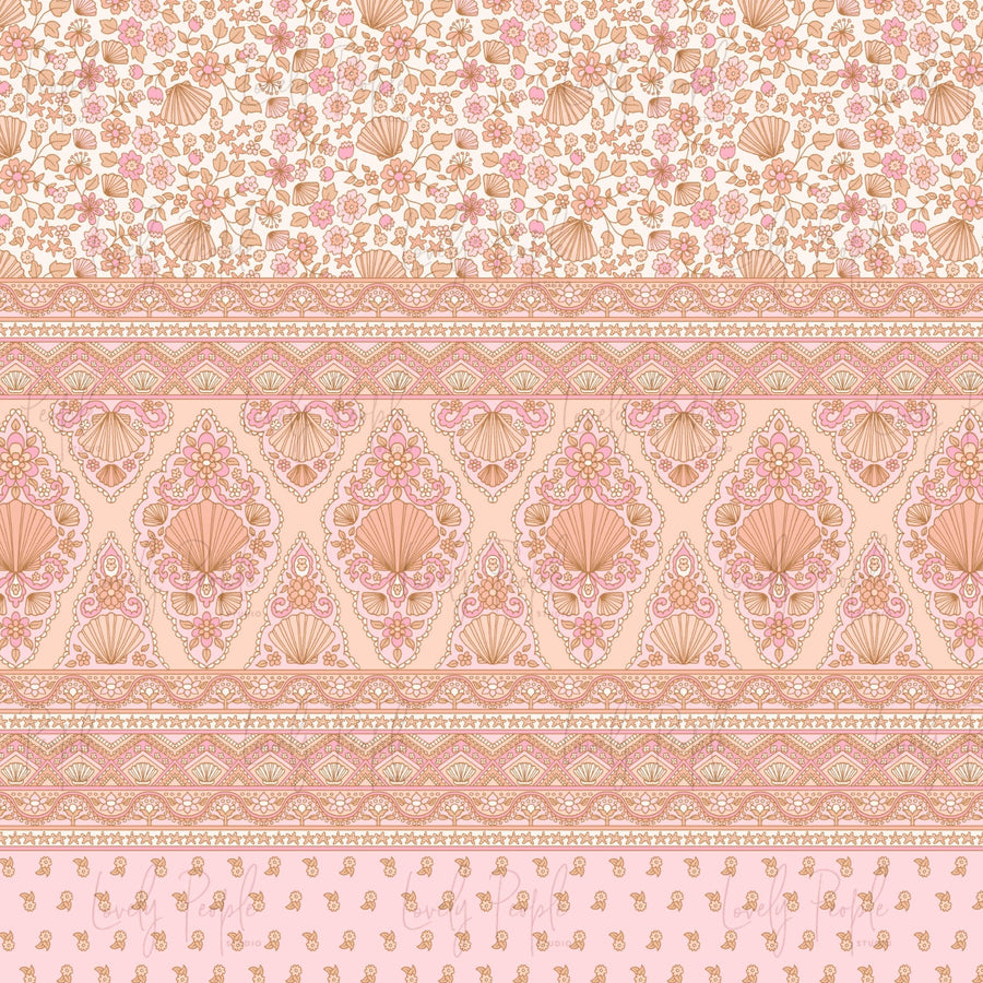 Shell Border Floral