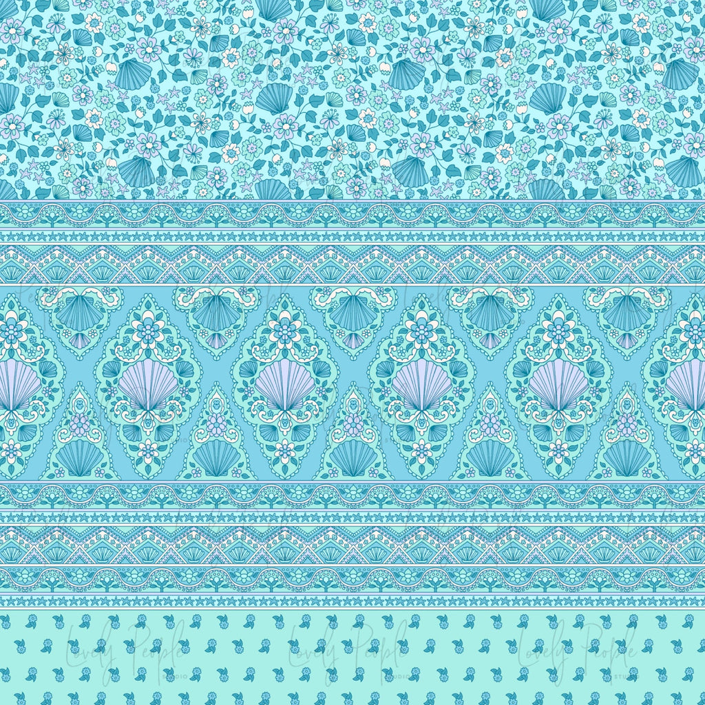 Shell Border Floral
