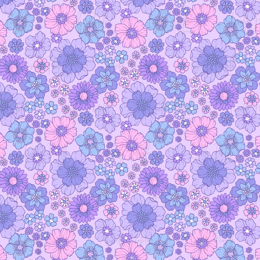 Retro Flower- No Border