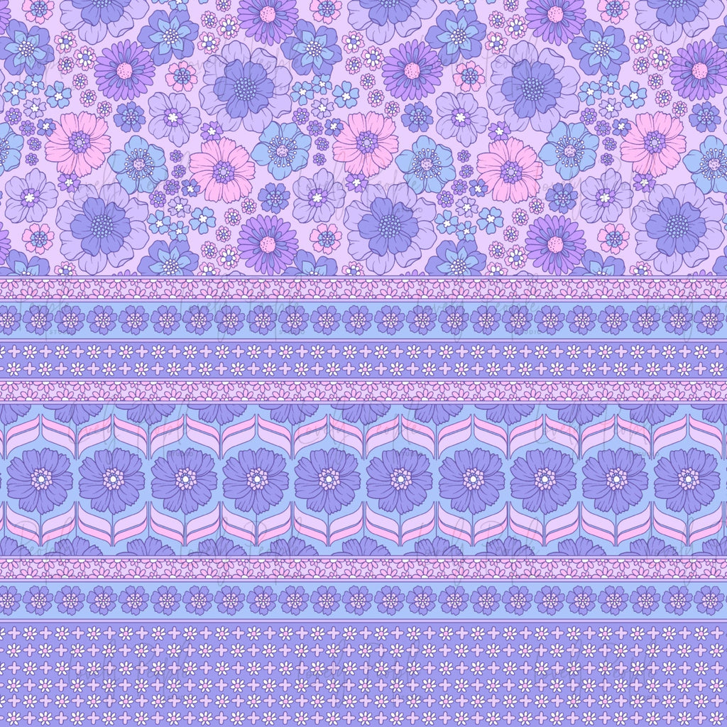 Retro Flower Border